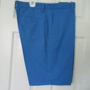 Banana Republic "Emerson" Mens Flat Front Blue Cotton Golf Short Pant- Size 38W*
